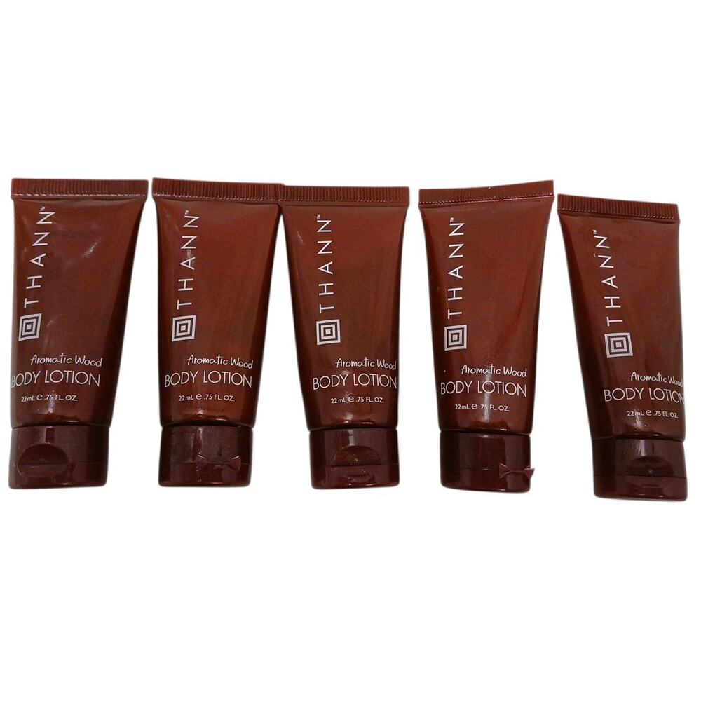 5 Empty Tubes THANN Aromatic Wood Body Lotion Travel Size No Lotion Contents